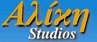 Logo, ALIKI STUDIOS, Mpatsi, Andros, Cyclades