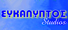 Logo, EYKALYPTOS STUDIOS, Merichas, Kythnos, Kykladen