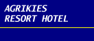 Logo, AGRIKIES RESORT HOTEL, Gefiraki, Marathopoli, Messinia, Peloponnese