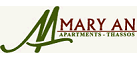 Logo, MARY AN APARTMENTS, Limenas, Thassos, Macedonia